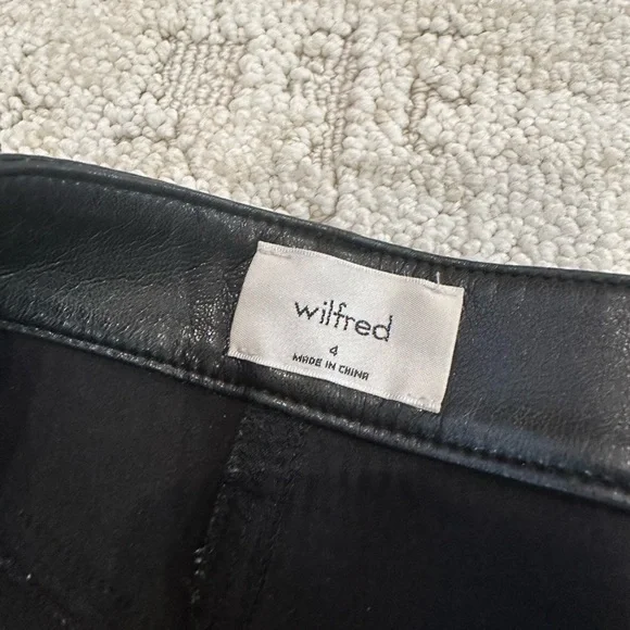 Aritzia Wilfred Leather Pants - Picture 2 of 3